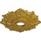 Ekena Millwork Riley Ceiling Medallion (Fits Canopies up to 4 5/8"), 18"OD x 3 1/2"ID x 1 1/2"P, Pharaohs Gold CM18RLPGS - alternate 3